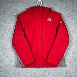 North Face Summit Series Jacket womens Size Medium Red HyVent Alpha Prima Loft